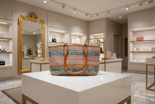Load image into Gallery viewer, Skyline Mosaic Wooden Handle Tote