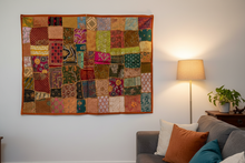 Load image into Gallery viewer, Large Tamarind Patchwork Textile Wall Art