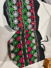 Load image into Gallery viewer, Green Threaded Cotton Crossbody Bag