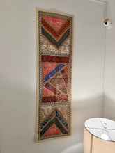 Load image into Gallery viewer, Medium White Shimmer Textile Wall Art