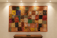 Load image into Gallery viewer, Large Tamarind Patchwork Textile Wall Art