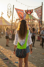 Load image into Gallery viewer, Light Green Unique Textile Crossbody Bag
