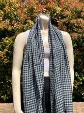 Load image into Gallery viewer, Gray Checkered Scarf