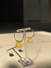 Load image into Gallery viewer, Pink Lemonade Lightweight Jhumki Hoop Earrings