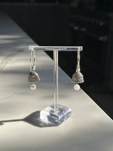 Load image into Gallery viewer, Silver Hoop Jhumki Earrings