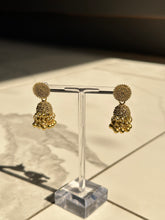 Load image into Gallery viewer, Gold Lightweight Mini Jhumki Earrings