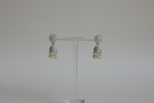 Load image into Gallery viewer, Gray Lightweight Mini Jhumki Earrings