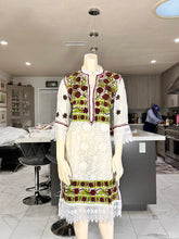Load image into Gallery viewer, Half Burgundy Design Georgette Kurta w/Scarf