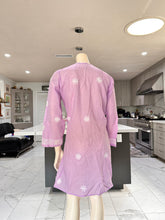 Load image into Gallery viewer, Pastel Purple w/Full White Embroidery Cotton Kurta