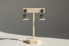 Load image into Gallery viewer, Dark Gold Lightweight Mini Jhumki Earrings