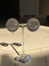 Load image into Gallery viewer, Silver Circular Lightweight Small Earrings