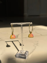 Load image into Gallery viewer, Pink Lemonade Lightweight Jhumki Hoop Earrings