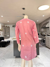 Load image into Gallery viewer, Pastel Pink Full White Embroidery Cotton Kurta