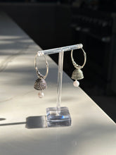 Load image into Gallery viewer, Silver Hoop Jhumki Earrings