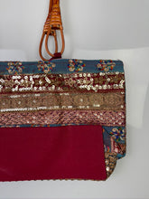 Load image into Gallery viewer, Skyline Mosaic Wooden Handle Tote
