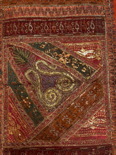 Load image into Gallery viewer, Medium Brown Shimmer Textile Wall Art
