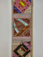 Load image into Gallery viewer, Medium White Shimmer Textile Wall Art