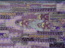 Load image into Gallery viewer, Large Purple Embroidered Textile Wall Art
