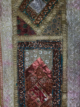 Load image into Gallery viewer, Medium Brown Shimmer Textile Wall Art