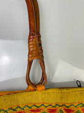 Load image into Gallery viewer, Marigold Mosaic Wooden Handle Tote