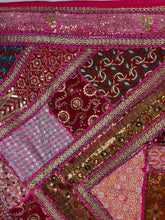 Load image into Gallery viewer, Large Pink Shimmer Textile Wall Art