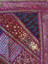 Load image into Gallery viewer, Large Pink Shimmer Textile Wall Art
