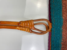 Load image into Gallery viewer, Ember Weave Wooden Handle Tote