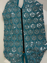 Load image into Gallery viewer, Light Blue Sequin Embroidered Hobo Bag