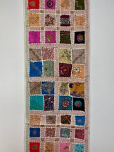 Load image into Gallery viewer, Medium White Shimmer Textile Wall Art