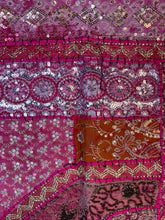 Load image into Gallery viewer, Large Pink Shimmer Textile Wall Art