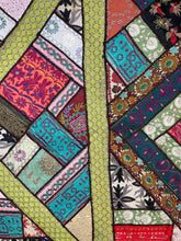 Load image into Gallery viewer, Large Black Embroidered Textile Wall Art