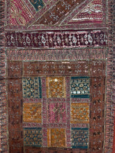 Load image into Gallery viewer, Medium Brown Shimmer Textile Wall Art