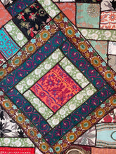 Load image into Gallery viewer, Large Black Embroidered Textile Wall Art