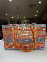 Load image into Gallery viewer, Skyline Mosaic Wooden Handle Tote
