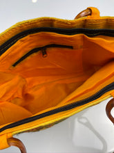 Load image into Gallery viewer, Marigold Mosaic Wooden Handle Tote
