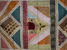 Load image into Gallery viewer, Large Red Shimmer Textile Wall Art