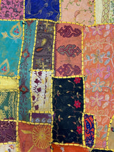 Load image into Gallery viewer, Medium Yellow Patchwork Textile Wall Art