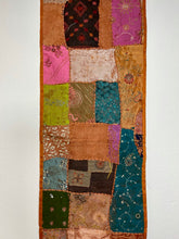 Load image into Gallery viewer, Medium Orange Patchwork Textile Wall Art
