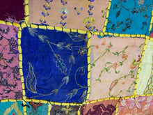 Load image into Gallery viewer, Medium Yellow Patchwork Textile Wall Art