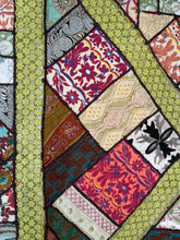 Load image into Gallery viewer, Large Black Embroidered Textile Wall Art