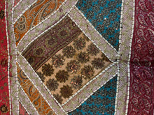 Load image into Gallery viewer, Large Red Shimmer Textile Wall Art