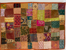 Load image into Gallery viewer, Large Tamarind Patchwork Textile Wall Art
