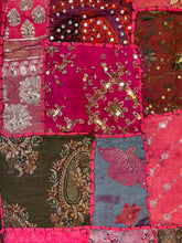 Load image into Gallery viewer, Large Pink Patchwork Textile Wall Art
