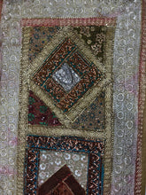 Load image into Gallery viewer, Medium Brown Shimmer Textile Wall Art
