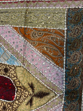 Load image into Gallery viewer, Large Red Shimmer Textile Wall Art