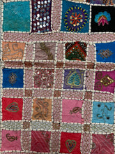 Load image into Gallery viewer, Medium White Shimmer Textile Wall Art