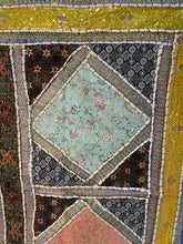 Load image into Gallery viewer, Large Blue Shimmer Textile Wall Art