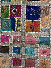 Load image into Gallery viewer, Medium White Shimmer Textile Wall Art