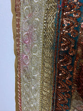 Load image into Gallery viewer, Medium Brown Shimmer Textile Wall Art