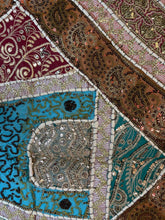 Load image into Gallery viewer, Large Maroon Shimmer Textile Wall Art